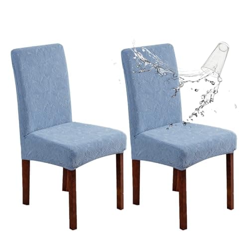 YUEANG Waterproof Dining Chair Covers, Chair Covers for Dining Room Stretch Parsons Chair Slipcover, for Dining Room Kitchen Chair Protector Cover, Removable, Washable - Image 1