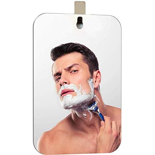APHUIME Deluxe Large Fogless Shower Mirror, Fogless Shaving Mirror(7.48 in X 11 ​in), Anit-Fog Shaving Mirror with Hook, Fog Free Wall Hanging Makeup Mirror, Anti Fog Shatterproof Mirror in Bathroom - Image 1