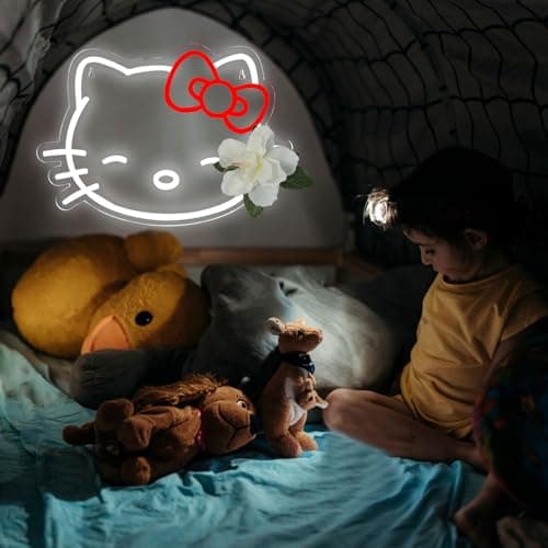 Pugna Cat Neon Signs for Wall Decor Cute Neon Lights for Bedroom Led Business Signs Suitable for Bedroom Man Cave Christmas Best Gift - Thumbnail 4