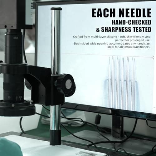 Dragonhawk Tattoo Needles Cartridges 1207RL 50 Count Glide Extra Smooth Designed for a Close Smooth Hit Round Liner - Thumbnail 4