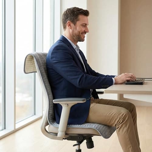 Large Heating Pad, 21"x41" Extra Large Heating Pad for Back Pain Relief Electric Heating for Period Cramps Shoulders Pain Relief Moist/Dry Heat 10 Heat Setting Auto Shut Off Gift for Women Men - Thumbnail 5