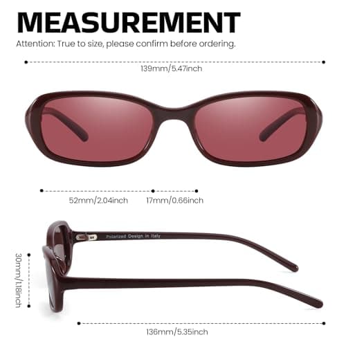 DreamCalf Retro Sunglasses for Women Men Vintage 90s Small Rectangular Sun Glasses 2026 Trendy Narrow Shades - Thumbnail 4