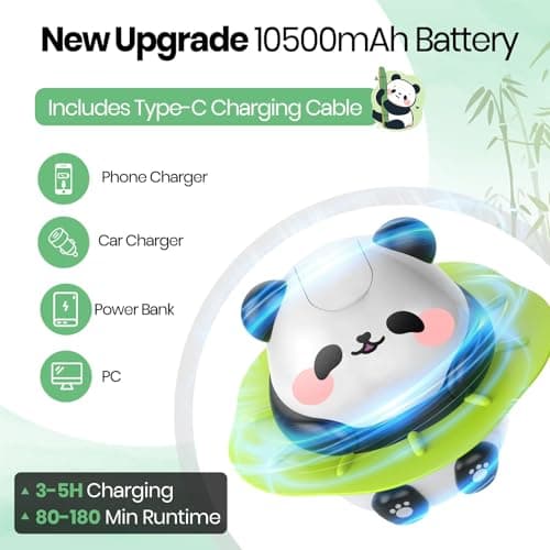 MarvinnanSlyke Portable Camping Shower, 10500mAh Camp Shower with 3 Spray Modes, IPX7 Waterproof Outdoor Shower, Perfect for Hiking, Beach, Pets & Car Wash - Thumbnail 3