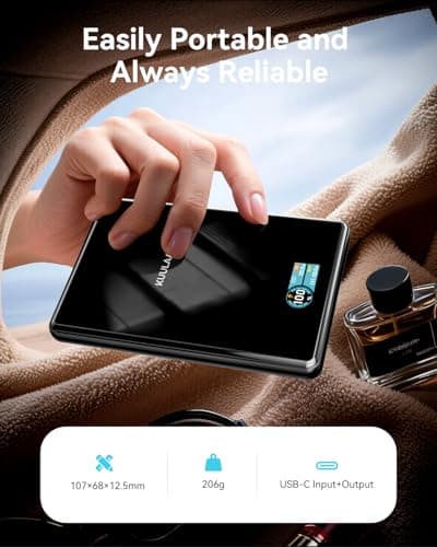 Kuulaa 10000mAh MagSafe Portable Charger 15W Wireless Magnetic Power Bank with 20W USB-C Output Slim Battery Pack Compatible with iPhone 17/16/15/14/13 Pro/Pro Max Series - Thumbnail 5