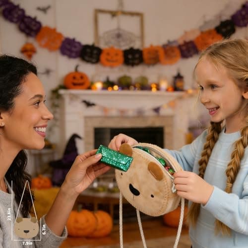 MIJIUWJ Little Bear DIY Sewing Kit for Beginners Kids Arts and Crafts, Plush Crossbody Bag with Zipper, Instructions Learn to Sew & Felt Embroidery, No Mess Starter Stitch Gifts for Girls Age 6-7 8-12 - Thumbnail 4