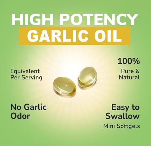 RTMGOB Organic Aged Garlic Extract Supplements,Vegetarian,All-Natural,Non-GMO,Supports Circulatory Function,& Immune Antioxidant Supplements-300 Softgels - Thumbnail 2