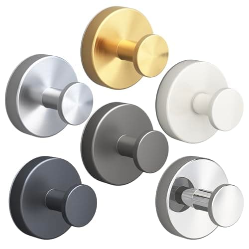 Genfest 2026 Suction Cup Hooks for Hanging, Shower, No-Drill Removable Heavy Duty Suction Cup Hooks for Towel, Shower, Home Storage, Window, Hanging, Bathroom, Kitchen, Glass Door - 6, 6 Colors - Image 1