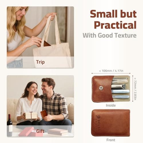 AILIFEER Manicure Set, 4-in-1 Stainless Steel Professional Nail Clippers and Nail Cutters Kit, Includes Nail Filer,Cuticle Trimmer,with Portable Travel Case,Gifts For Women Men,Pedicure Tools For Feet - Thumbnail 6