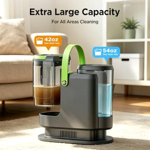 18Kpa Portable Carpet Cleaner Machine for Cars, Pets, Spot, Rug, Couch - Thumbnail 2