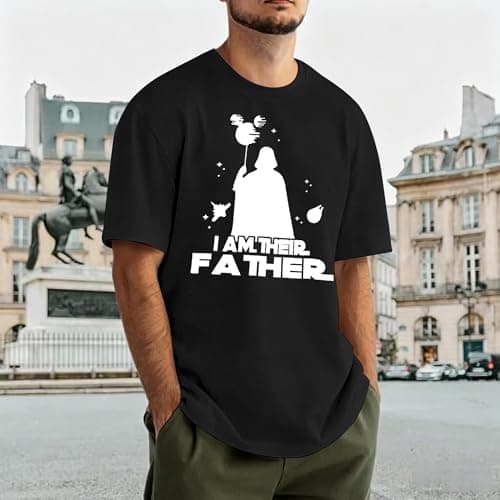 Dad Shirts I Am Their Father Tshirt for Men Funny Daddy Graphic T-Shirt Gift for Father's Day Black - Thumbnail 3