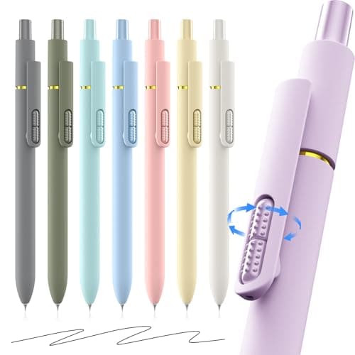 inkipen 8Pcs Gel Pens - 0.5mm Black Ink Pens Fine Point Smooth Writing, Quick Drying Journaling Pens, Cute School & Office Pens for Gift - Image 1