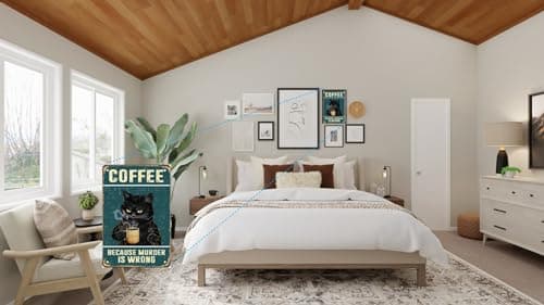 Carastora Vintage Metal Tin Sign Funny Sarcastic Party Wall Art Decor Signs Cat Metal Sign - Retro Coffee Theme, Funny Cat Lover Gifts, Suitable for Home & Office Decor, 8x12 Inch - Thumbnail 3