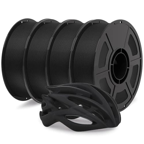 IEMAI Carbon Fiber PETG Filament 1.75mm Bundle 4KG, Matte Black PETG-CF 3D Printer Filament with Dimensional Stability & Low Warpage, High Stiffness, Heat Resistant, Easy Print - Image 1