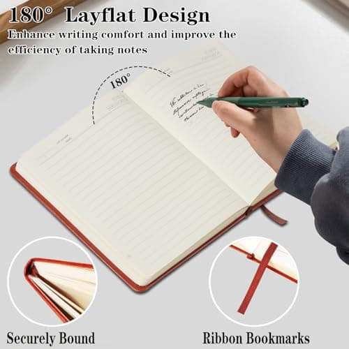 QDWXDEL Gift for Boss,A5 Hardcover Leather Journal for Women,Journal Notebook for Work,Thank You Gifts,Leadership Gifts (great LEADER) - Thumbnail 5