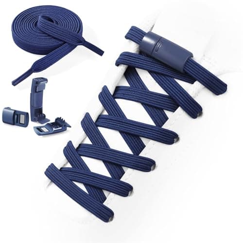 Neo-wows Flat Elastic No Tie Shoe Laces for Sneakers, Stretch Adults Shoelaces, Kids Tieless Shoes Strings, Flat Shoes Laces - Image 1