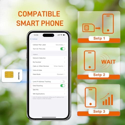 International Data SIM Card 5GB 30Days, 5G/4G LTE Coverage in USA and 49 Countries |UK, Europe, Asia, Oceania Prepaid Travel Data Only SIM for Portable WiFi Mobile Hotspot, Tablet, No Contract - Thumbnail 6