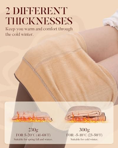 iceROSE 2 Pairs Fleece Lined Thermal Tights for Women – Sheer Black Pantyhose Warm Winter Thick Fake Translucent Leggings - Thumbnail 2