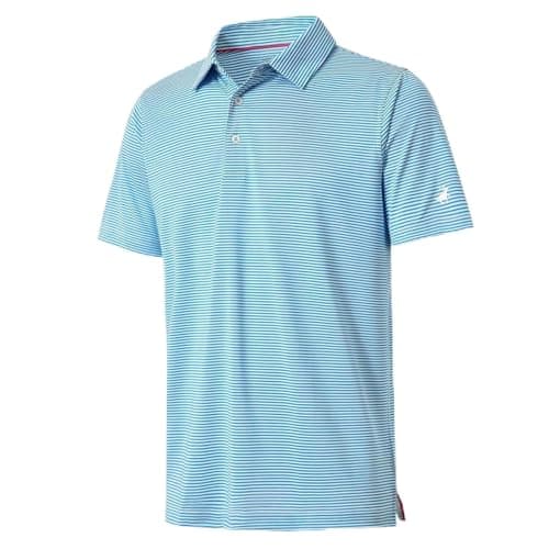Golf Shirts for Men Dry Fit Moisture Wicking Casual Sport Short Sleeve Mens Golf Polo Shirts - Image 1
