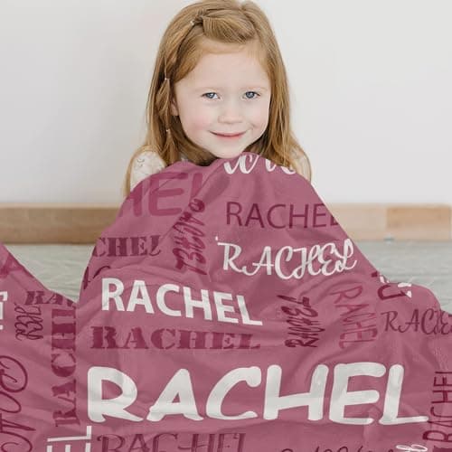 Corissy Ships Next Day, Personalized Blankets and Throws Custom Blanket with Name Customized Flannel Blanket for Kids Christmas Blanket Gifts for Teen Girls Boys - Thumbnail 4