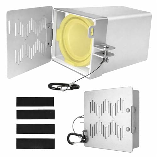 RV Bumper End Cap 2 Pack, Premium Aluminum RV Bumper End Caps With Controlled Vent Holes, Fits Standard 4-Inch Square Camper Bumpers (Silver)