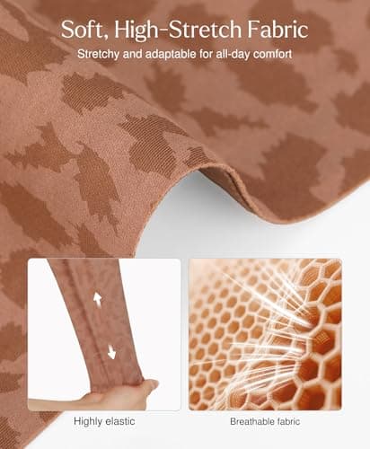 Popilush Push Up Bras for Women - Seamless No Underwire Plunge Deep V Bralette with Adjustable Straps Everyday Comfortable T-Shirt Bra Leopard Brown - Thumbnail 5