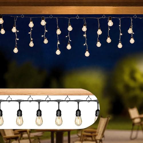 Emiluil 22 PCS Metal Black Eye Screw Hooks for Hanging Heavy Duty.Windproof Ceiling Hooks for Hanging Plants,Cup,Wind Chime,Bird Feeders,Christmas String Lights at Indoor&Outdoor 2.2 Inch - Thumbnail 3