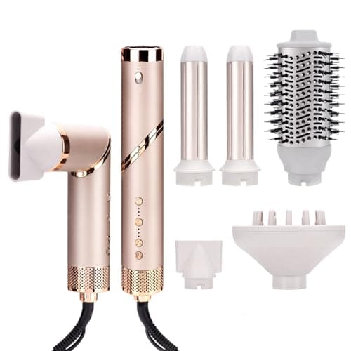 Hupifaz 5 in 1 Hot Air Styler and Blow Dryer Brush, Auto Wrap Airstyler with Diffuser, High Speed 110000 RPM FlexStyle Hair Dryer, Fast Drying Multi Style for Straight, Volumize, Wavy and Curly - Image 1