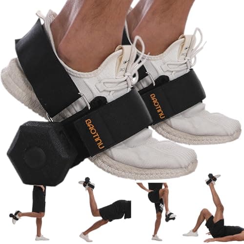 2pcs Monkey Foot Dumbbell Attachment For Glute Kickback Women's Leg Exercise Workouts At Home Adjustable Ankle Gym Strap Foot Weights Lifting Attachments Equipment For Men Hamstring Curls - Image 1