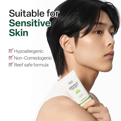 Dr. G Green Mild Up Defense Mineral Sunscreen - SPF 50 Broad Spectrum Korean Sunscreen - Lightweight & Reef-Safe Mineral Formula - For Sensitive Skin - Non-Greasy - With Centella Asiatica - 1.69 fl oz - Thumbnail 4