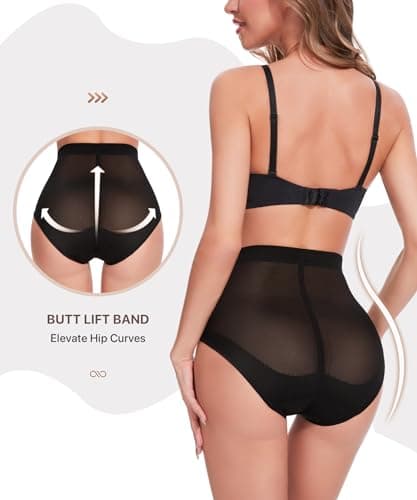 GYDEK Shapewear Tummy Control Panties-Lower Body Shaping Briefs Compression Underwear Low Rise Shapewear Girdle Panty for Women - Thumbnail 4