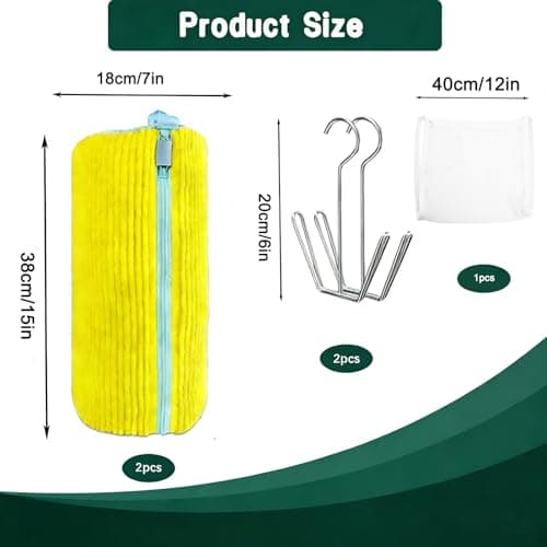 2PCS Shoes Washing Machine Bag Kit,Reusable Washing Shoes Bag,Include 1PC Shoes Dryer Bag and 2 Drying Racks,Laundry Shoes Bag with Durable Zipper for Sneakers and Canvas Shoes - Thumbnail 3