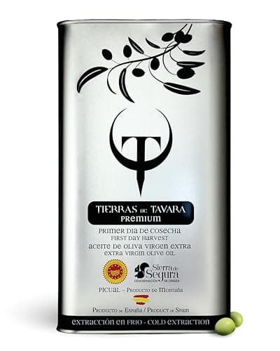 Tierras de Tavara Premium | First Day Harvest Extra Virgin Olive Oil, Ultra High Polyphenols, First Cold Pressed Spanish EVOO, Single Source, Family Owned | New Harvest October 2025 | 102 Fl Oz, 3L - Image 1