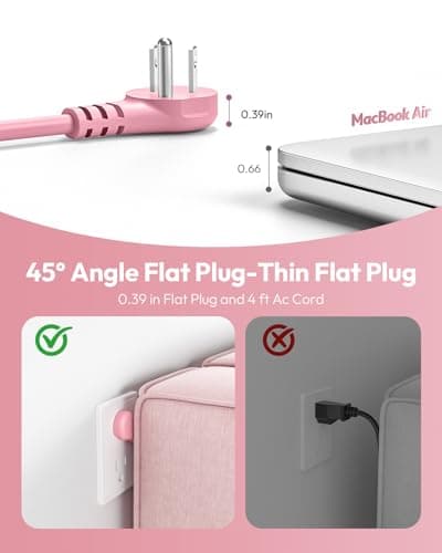 NTONPOWER Pink Travel Power Strip,Travel Essentials 4 Outlets 3 USB(1 C) with 4FT Wrapped Extension Cord Flat Plug, Cruise Essentials 2026 for Hotel Travel Cruise Essentials - Thumbnail 6