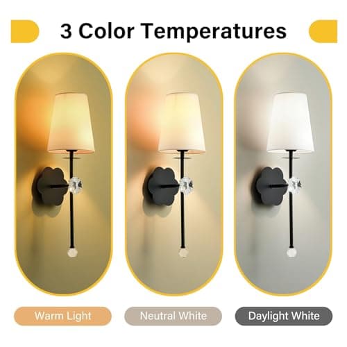 MHSNL Battery Operated Wall Sconces,Crystal Plum Blossom Decor Rechargeable Wall Lights Set of 2 with Detachable and Remote Cordless Wall Sconce Indoor for Bedroom Living Room Hallway Stairs Black - Thumbnail 3