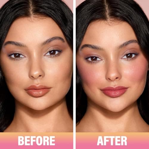CARSLAN Sun Kissed Blush & Bronzer Stick for Cheeks Lips & Eyes, Long-Lasting Matte Cream Makeup Blush Stick, Blendable & Vegan, Natural Glow for All Skin Tones, Shade 03 Night, 0.21 oz - Thumbnail 2