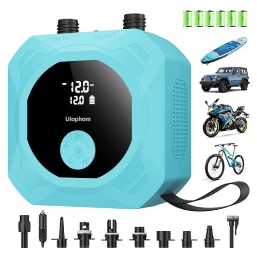 Electric Paddle Board Pump, 50PSI High Pressure Rechargeable SUP Pump, Intelligent Dual Stage Inflation & Deflation, Auto-Off for Stand Up Paddle Boards, Car Tires, Boats, Surfing Kite, Tent - Image 1