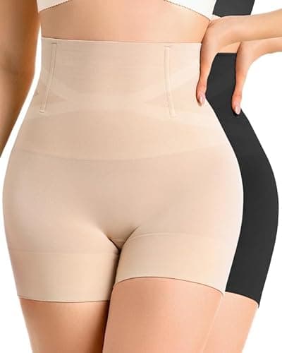ForeverShaper Tummy Control Shapewear Shorts for Women High Waist Seamless Body Shaper Thigh Slimmer Butt Lifting Stomach Shapewear Shorts Under Dress Girdle - Image 1
