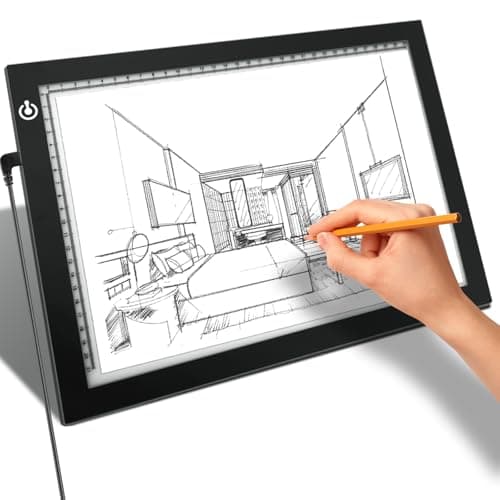 A4 Light Box for Tracing – Ultra-Thin LED Light Table with Adjustable Brightness, USB Powered Light Board for Kids, Artists, Tattoo Transfer, Drawing, Sketching, Stenciling & Art Projects - Image 1