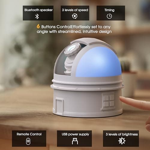 L LOHAS LED Galaxy Projector Night Light, 12 in 1 Star Projector Night Light with Storage Case, Solar System Constellation Moon, LED Space Galaxy Lamp with Timer, for Kids Adults Bedroom Theater - Thumbnail 6