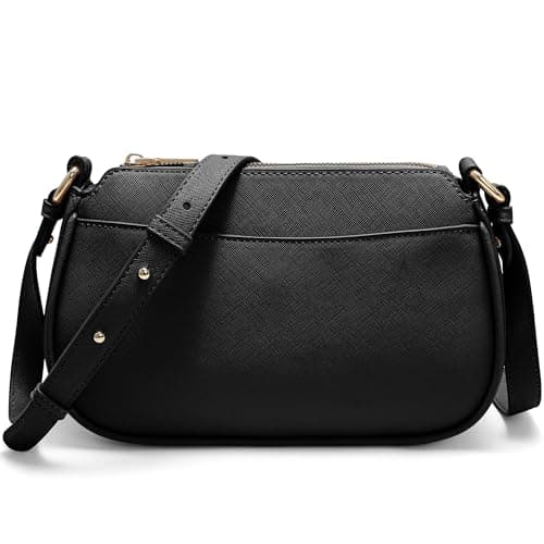 Goinsound Crossbody Purses for Women - Retro Classic Shoulder Handbags for Everyday Use with Multi Pocket Black - Image 1