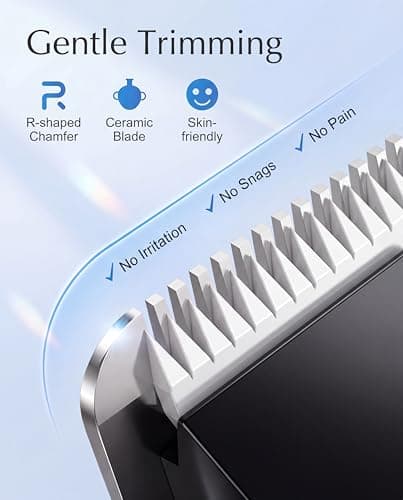 RAXMETRY Manscape Body Hair Trimmer for Men-3 in 1 Electric Razor Groin Groomer,IPX7 Waterproof,Versatile Hair Trimmer for Ball/Pubic/Chest/Beard/Nose,USB-C Rechargeable,Gifts for Him Dad - Thumbnail 2