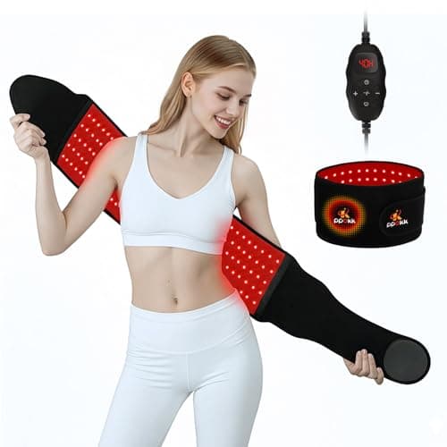 Red Light Therapy for Body,120 LEDs Infrared Light Therapy Wrap Belt for Waist,Upgraded 3 in 1 Led Beads,660nm Red Light &850nm Near Infrared Light Device for Back with Timer - Image 1
