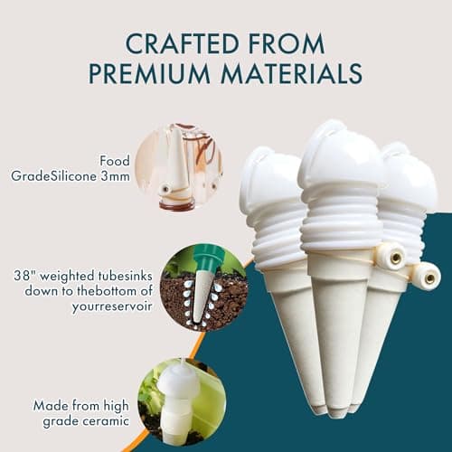 ZHUSSZHU Classic Plant Watering Stakes - Self Watering Planter Insert for Pots - Automatic Plant Waterer & Plant Accessories (6Pack) - Thumbnail 2