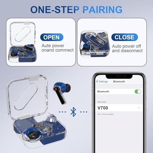 SIXTHGU Ai V700 Translation Earbuds Real Time, 164 Language Translator Earbuds, Audifonos Traductores Inglés Español, 48H AI Ear Buds Translator Device Translating Earbuds for Business, Travel - Thumbnail 6