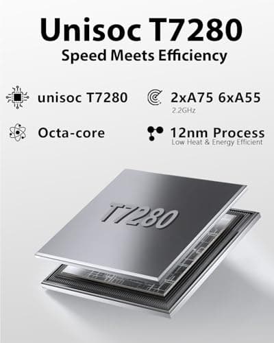 HUIHUANG 11-inch Android 16 Tablet, 32GB RAM + 128GB ROM (1TB Expand), T7280 Octa-Core 2.2GHz Processor, 90Hz FHD+ IPS Display, 8000mAh Battery, Gemini AI, Face ID, Dual Speakers, Fast Charging - Thumbnail 3