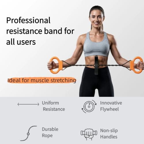 Arm Trainer for Men & Women,Portable Forearm Strength Trainer for Home Gym,Twister Chest and Arm Trainer for Upper Body Workout,Fun Fitness Equipment for Arms,Chest & Back(Black) - Thumbnail 3