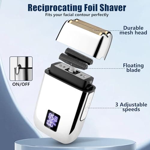 SUNNOW Professional Hair Clippers and Trimmer Set, Beard Trimmer & Foil Shaver & Nose Trimmer Kit for Men, Cordless Mens Clippers and Grooming Kit for Hair Cutting, Beard Styling, Home, Barber - Thumbnail 4
