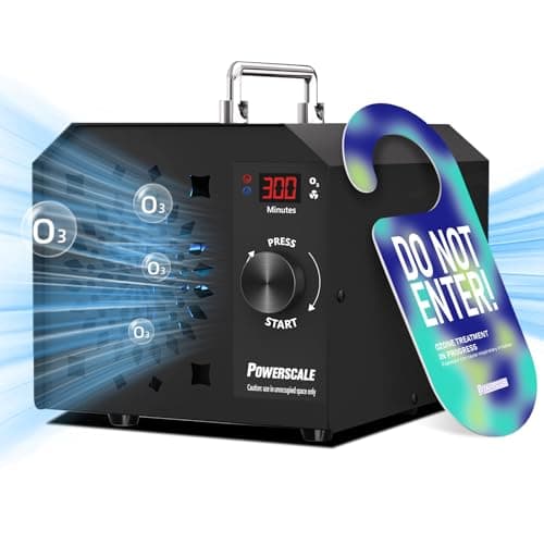 Powerscale OZB2 Commercial Ozone Generator 150,000mg/h for Airbnb Turnovers, Cleaning Business & Large Spaces — Industrial Ozone Machine Odor Removal, Air Purifier for Homes, Offices, Black - Image 1