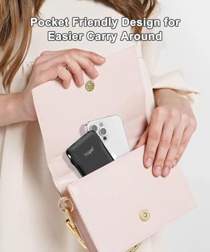 TG90° Portable Charger with Cords Only 10000mAh Power Bank with Built in Cables(No Plug) Battery Backup Cell Phone External Battery Pack Compatible with iPhone 17 16 15 14 13 12 Samsung Google iPad - Thumbnail 6