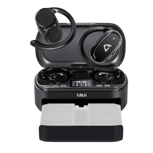 1Mii Open Ear Headphones with Organizer Box, Bluetooth 6.0 Wireless Over Ear Earbuds 180° Rotatable Earhooks, 48H Playtime, Custom EQ via App, IP5 Waterproof for Sports, Running, Gym - Image 1